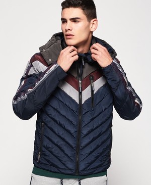 Superdry Ultra Chevron Fuji Férfi Kabát Sötétkék | OCPQV6931